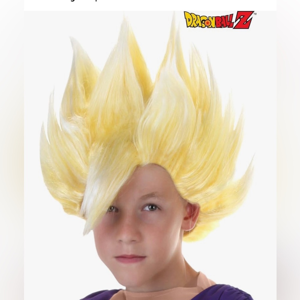 Dragon Ball Z Kid Gohan Super Saiyan Wig for Boys